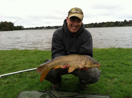Jason Bernhardt with a 4 lb, 14 oz common caught during session 6