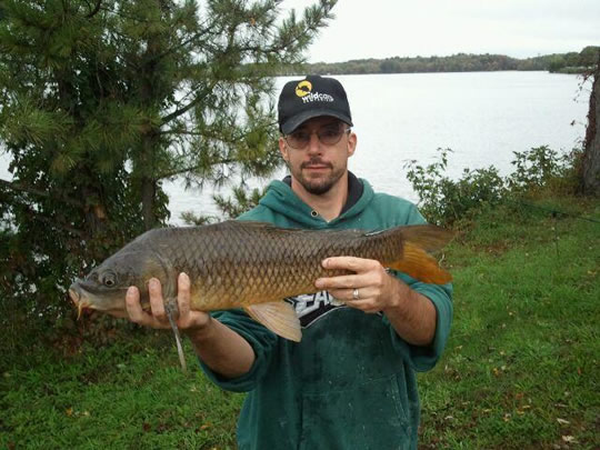 Scott Osmond with one his catches from session 6 of the Wild Carp Club of New England