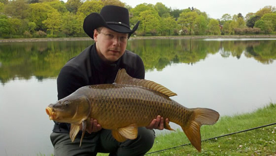 TJ Bynes with a 18.15 lb common caught during session 2 of the Wild Carp Club of New England