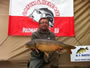 Andy Burnagiel (peg 11) with a 10.7 lb mirror carp--the first mirror caught of the '12 Wild Carp Fall Qualifier.