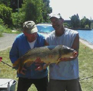 Bill Markle with a 21.12 lb common from the July 8 CNY Summer Shootout event in Fulton, NY.