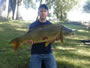 Josh Carnright with a 20.15 lb common caught during hour 9.
