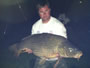 Chris Jackson (peg 33) with a 32.11 lb common caught during the 2012 Wild Carp Classic