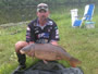 Keith Cisney won hour 1 of the Big Carp Challenge with this 25.12 lb common.
