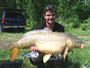 Paul Dinea with a 27.1 lb common from hour 3 of the Big Carp Challenge.