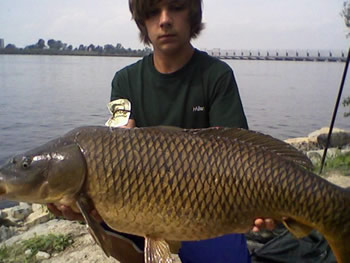 Club Director Michael Cummings with another fine catch from the St. Lawrence River near Massena, NY